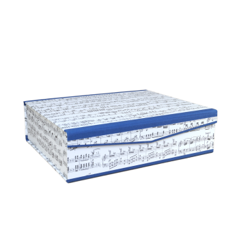 Music box, blue linen